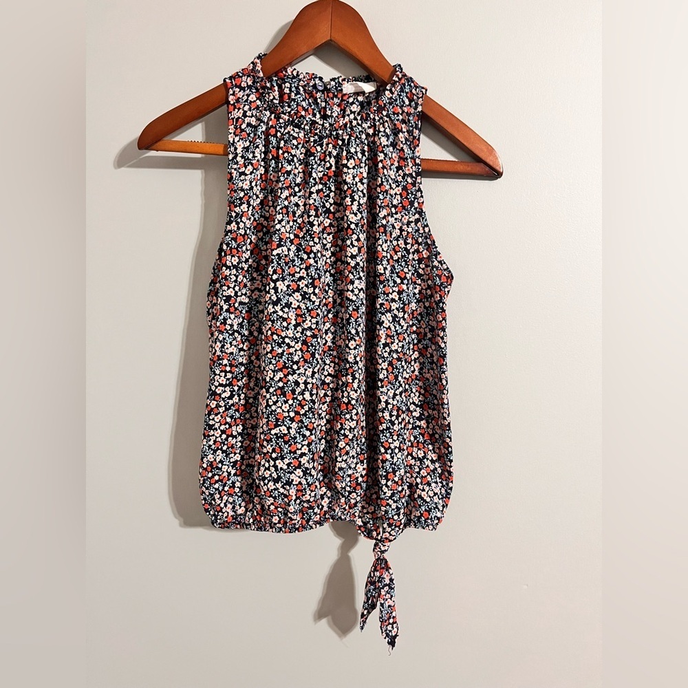 Sienna Sky Floral Tie Front Blouse